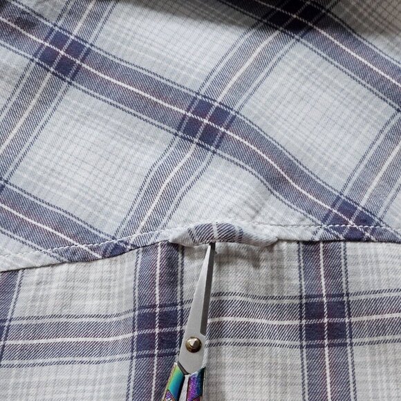 Roots Shirt Womens L Plaid Buttons Cotton LS Campus Gorpcore Western Boho - Picture 15 of 16